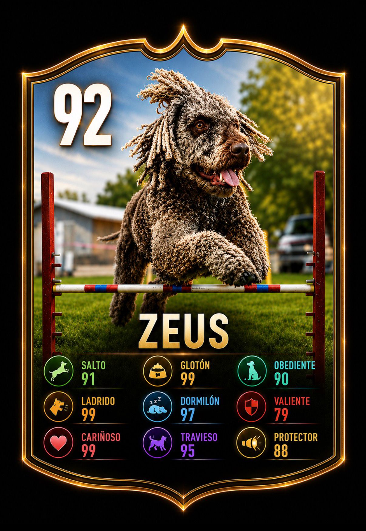 Carta personalizada de Zeus